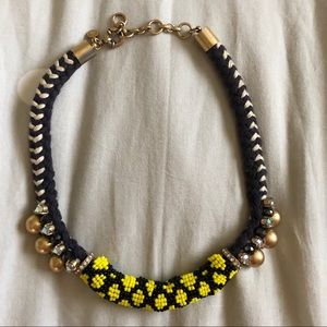 J. Crew rope and beaded and jeweled necklace